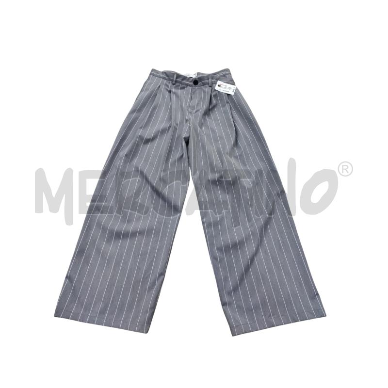 PANTALONE DONNA BERSHKA WIDE LEG GRIGIO CON CHIUSURA DOPPIA | Mercatino dell'Usato Leini' 1