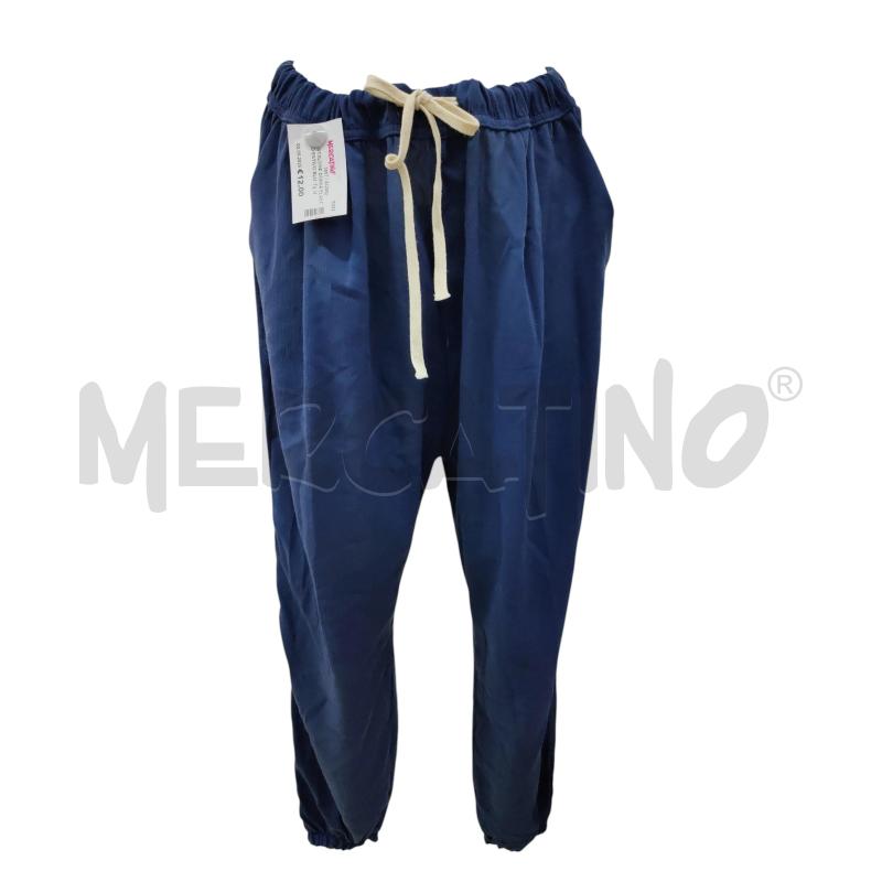 PANTALONE DONNA ELASTICO ESTIVO BLU | Mercatino dell'Usato Leini' 1