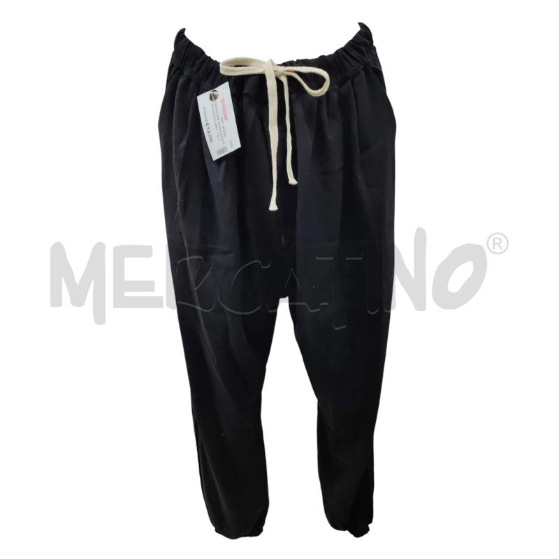 PANTALONE DONNA ELASTICO ESTIVO NERO | Mercatino dell'Usato Leini' 1