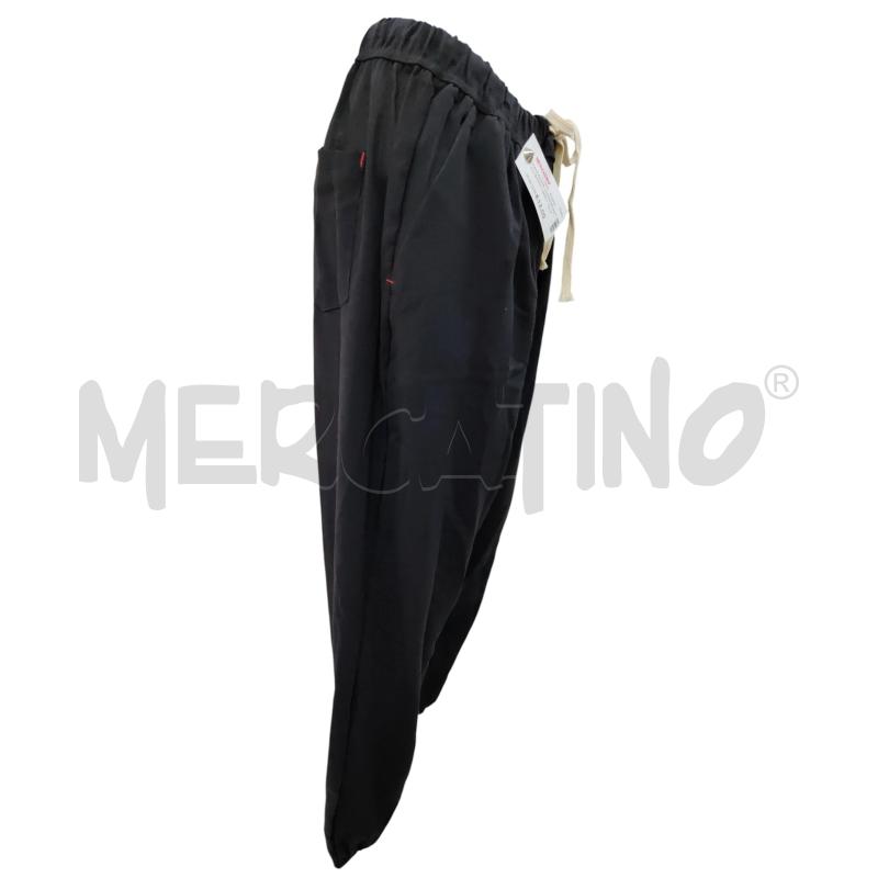 PANTALONE DONNA ELASTICO ESTIVO NERO | Mercatino dell'Usato Leini' 2
