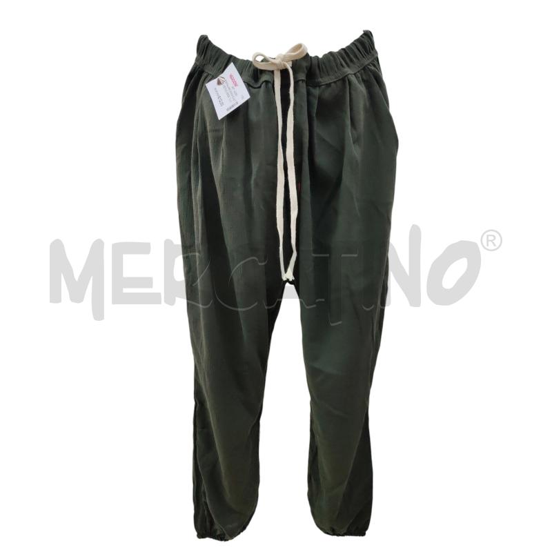 PANTALONE DONNA ELASTICO ESTIVO VERDE | Mercatino dell'Usato Leini' 1