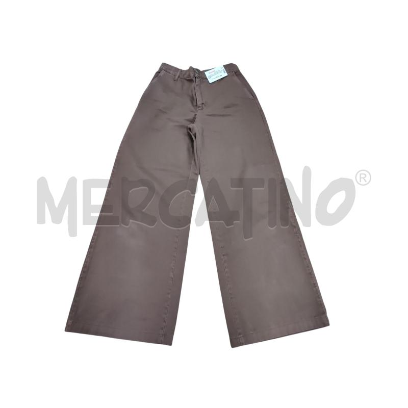 PANTALONE DONNA NANEBI MARRONE WIDE LEG | Mercatino dell'Usato Leini' 1