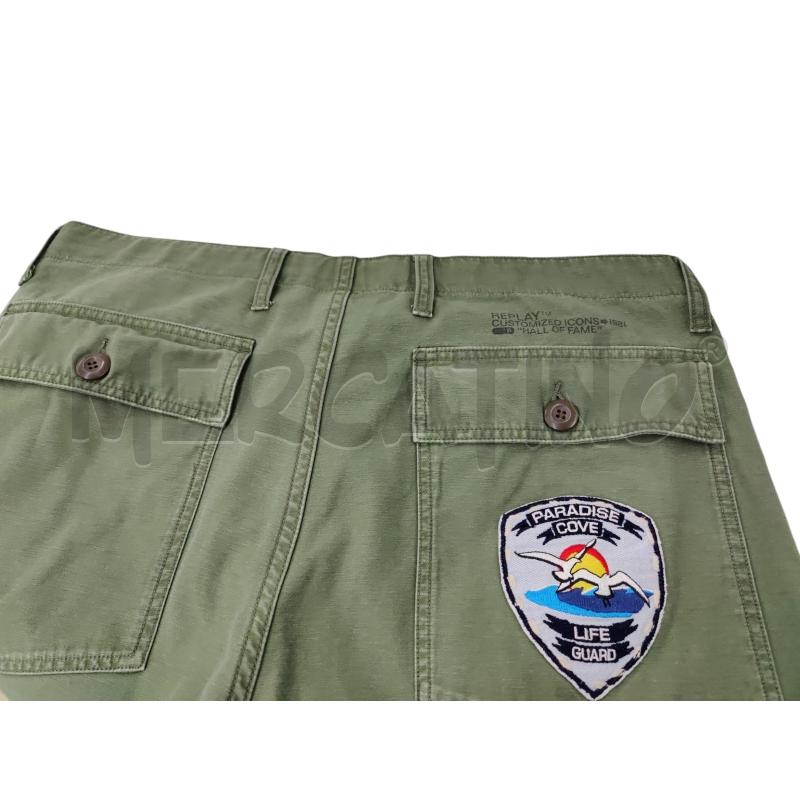 PANTALONE UOMO REPLAY VERDINO CON TOPPE | Mercatino dell'Usato Leini' 2