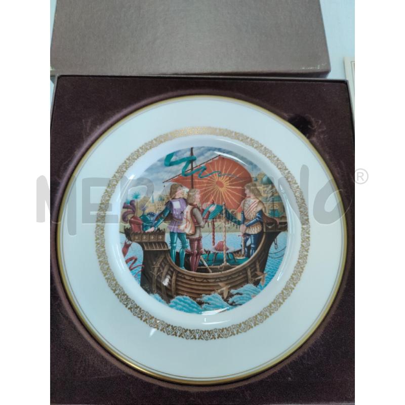 PIATTO ROYAL WORCESTER BONE CHINA GALABAD ALLA TAVOLA ROTONDA | Mercatino dell'Usato Leini' 2