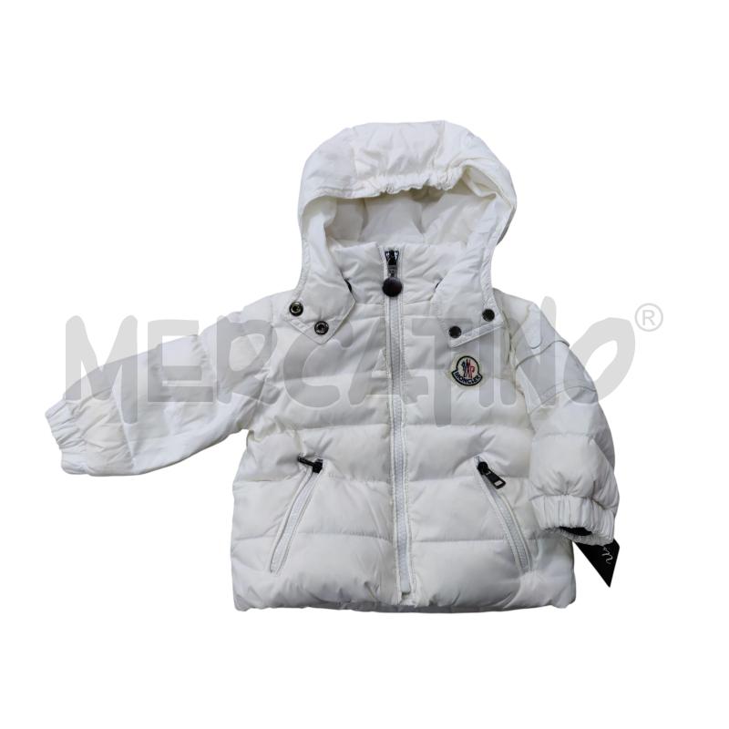 PIUMINO BAMBINO MONCLER BIANCO CON CAPPUCCIO  | Mercatino dell'Usato Leini' 1
