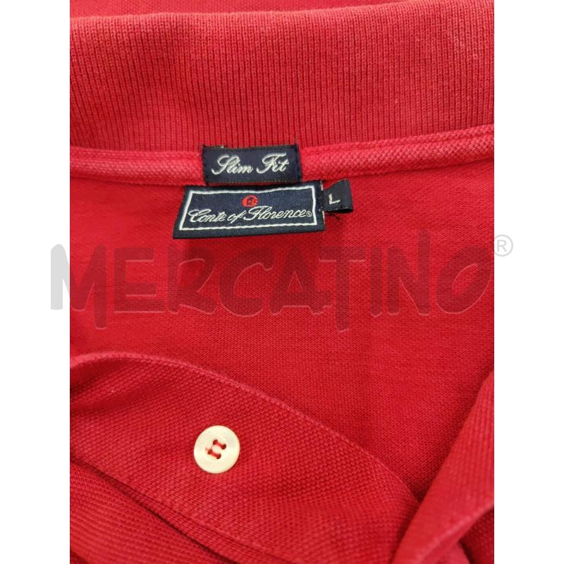POLO UOMO CONTE OF FLORENCE COTONE ROSSA | Mercatino dell'Usato Leini' 2