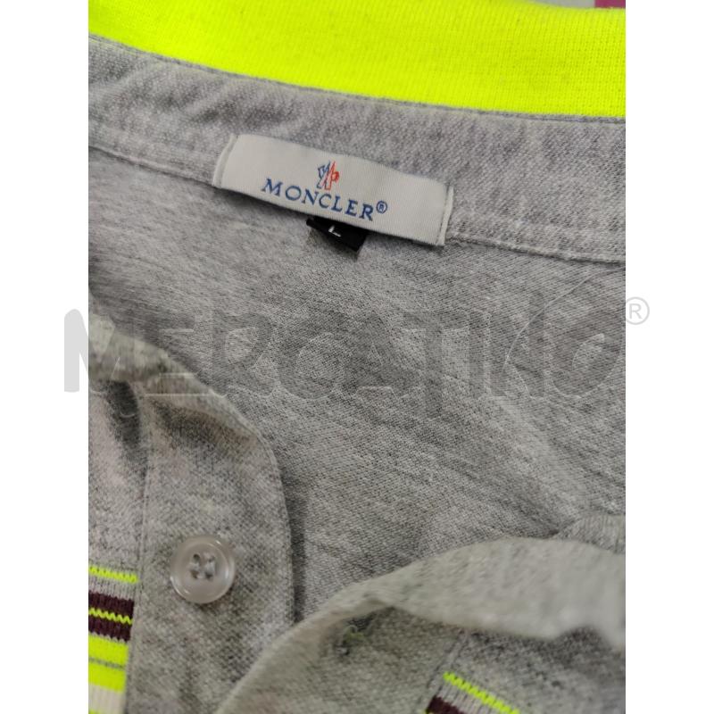 POLO UOMO MONCLER GRIGIO  | Mercatino dell'Usato Leini' 2