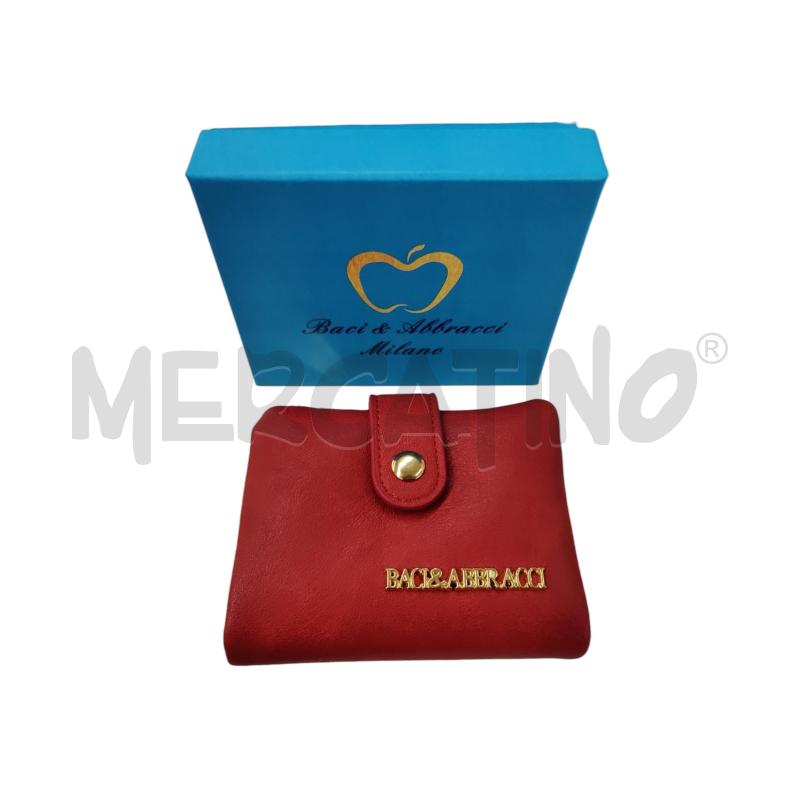 PORTA FOGLIO BACI&ABBRACCI ROSSO | Mercatino dell'Usato Leini' 1