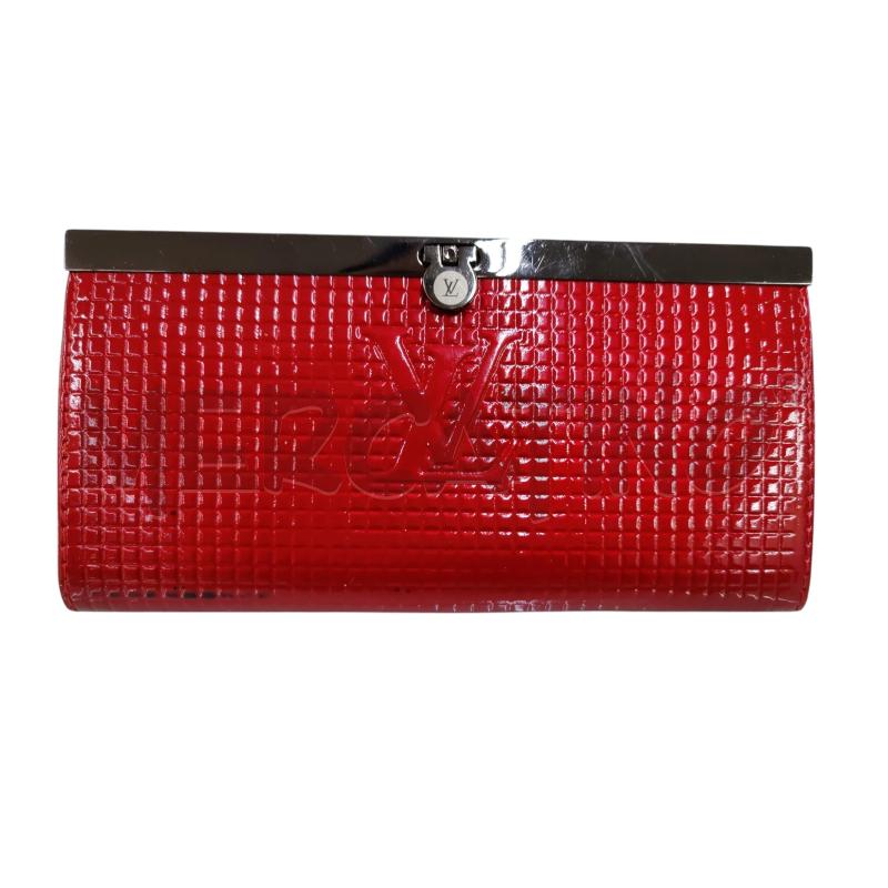 PORTA FOGLIO IN VERNICE ROSSA STILE VUITTON  | Mercatino dell'Usato Leini' 1