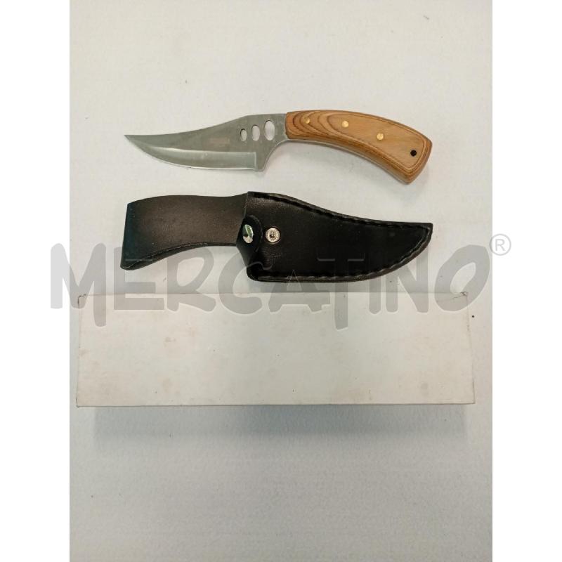 PUGNALE LAMA INOX MANICO LEGNO AUSONIA CM 12 | Mercatino dell'Usato Leini' 1