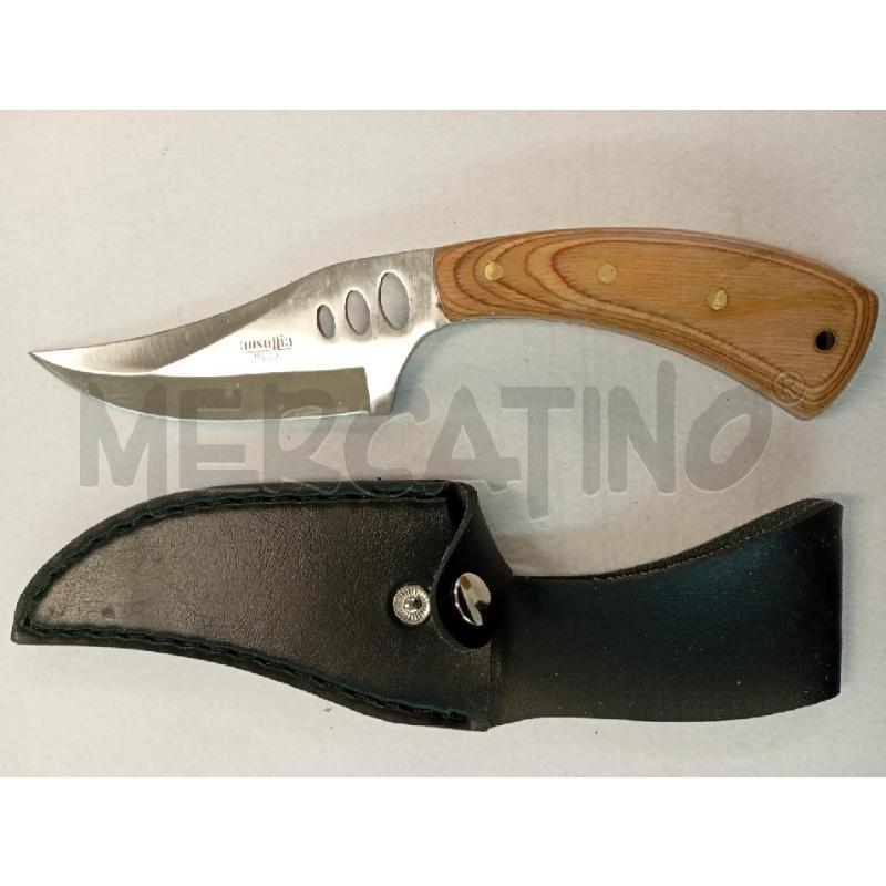 PUGNALE LAMA INOX MANICO LEGNO AUSONIA CM 12 | Mercatino dell'Usato Leini' 2