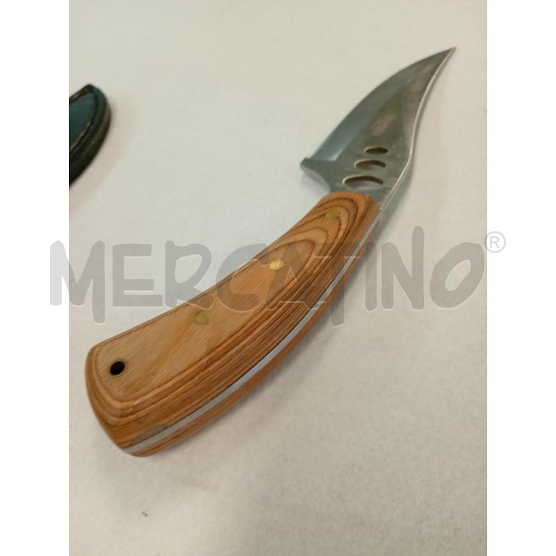 PUGNALE LAMA INOX MANICO LEGNO AUSONIA CM 12 | Mercatino dell'Usato Leini' 3