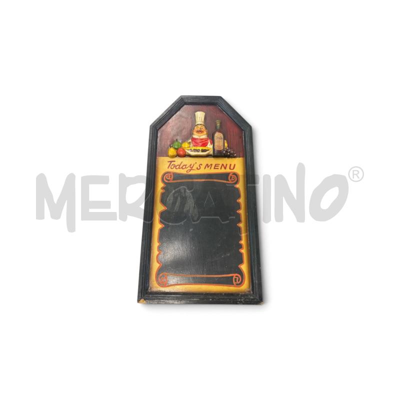 QUADRETTO MENU IN LEGNO MIS 62 X 32 | Mercatino dell'Usato Leini' 1