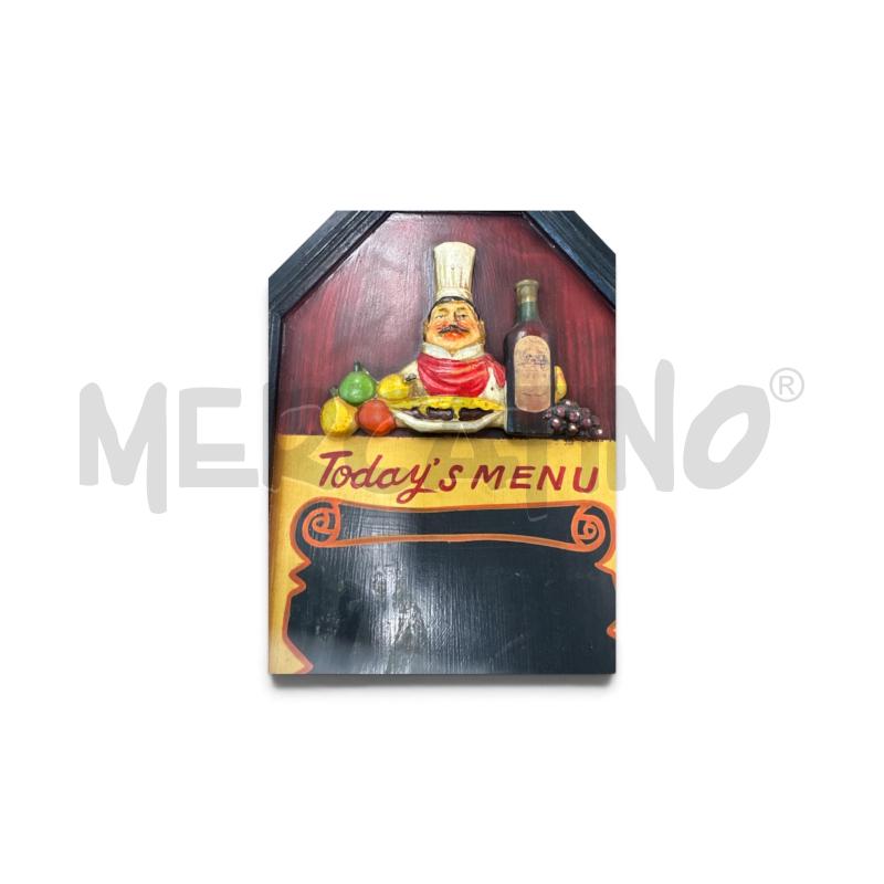 QUADRETTO MENU IN LEGNO MIS 62 X 32 | Mercatino dell'Usato Leini' 2