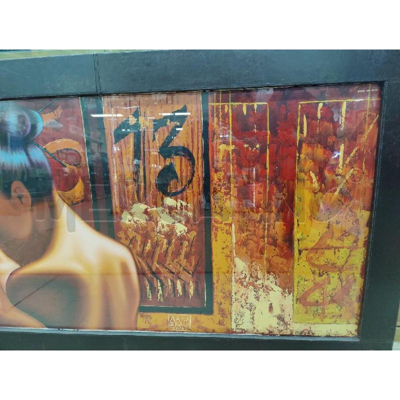 QUADRO DONNA CORNICE CUOIO | Mercatino dell'Usato Leini' 3