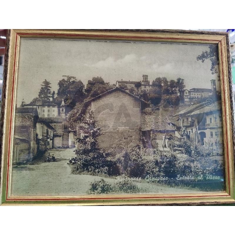 QUADRO FOTO ENTRATA RIVAROSSA CANAVESE MIS 45X35 | Mercatino dell'Usato Leini' 1