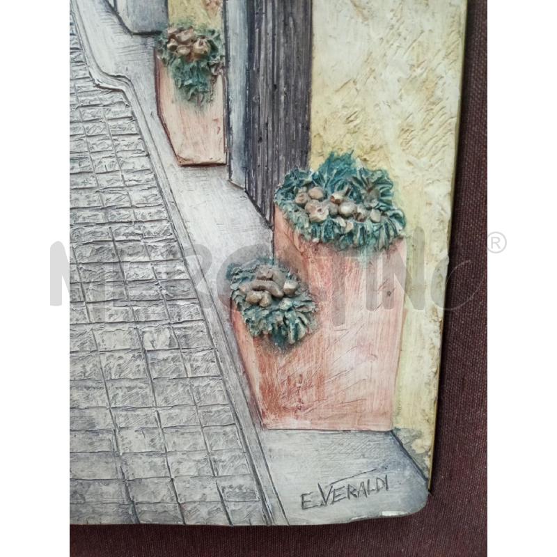 QUADRO IN RILIEVO FIRMA RIZZO FARE DIANA VERANDI 67X83 | Mercatino dell'Usato Leini' 2