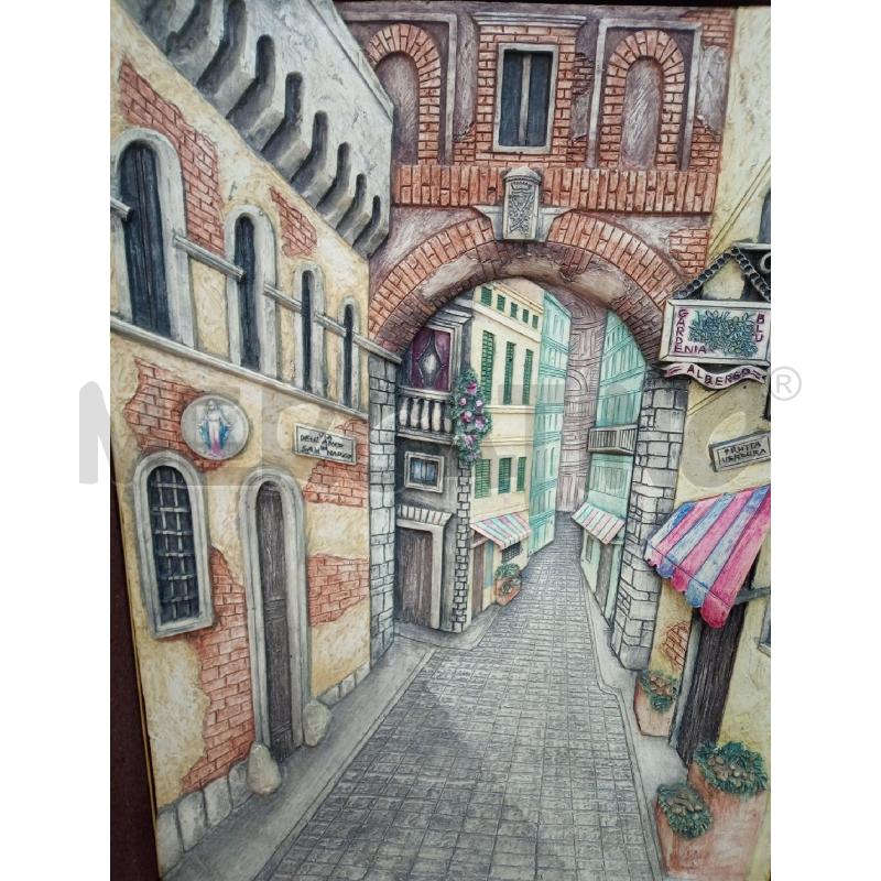 QUADRO IN RILIEVO FIRMA RIZZO FARE DIANA VERANDI 67X83 | Mercatino dell'Usato Leini' 3