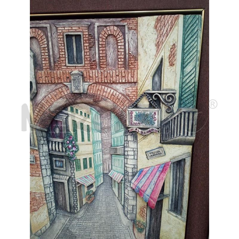QUADRO IN RILIEVO FIRMA RIZZO FARE DIANA VERANDI 67X83 | Mercatino dell'Usato Leini' 4
