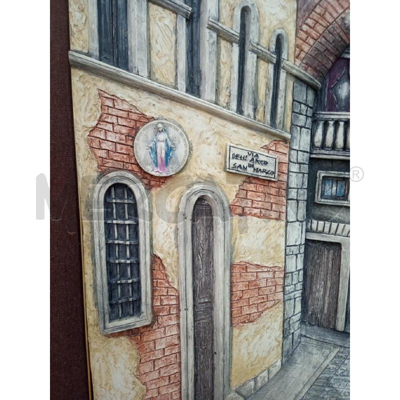 QUADRO IN RILIEVO FIRMA RIZZO FARE DIANA VERANDI 67X83 | Mercatino dell'Usato Leini' 5