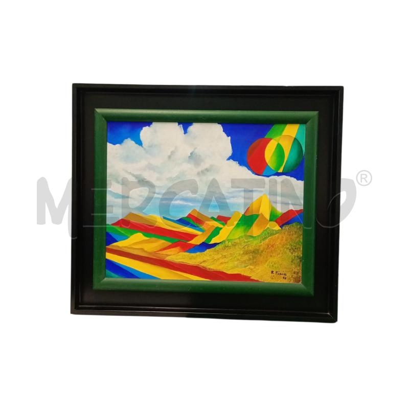QUADRO LA NUBE ROBERTO PIAIA 31X41 OLIO SU TELA  | Mercatino dell'Usato Leini' 1