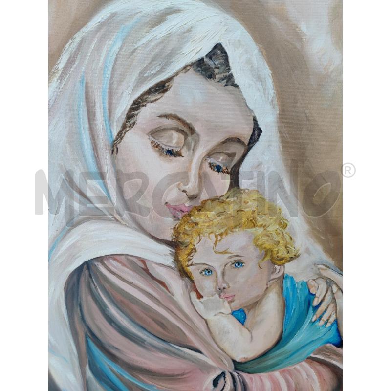QUADRO MADONNA CON BAMBINO | Mercatino dell'Usato Leini' 2