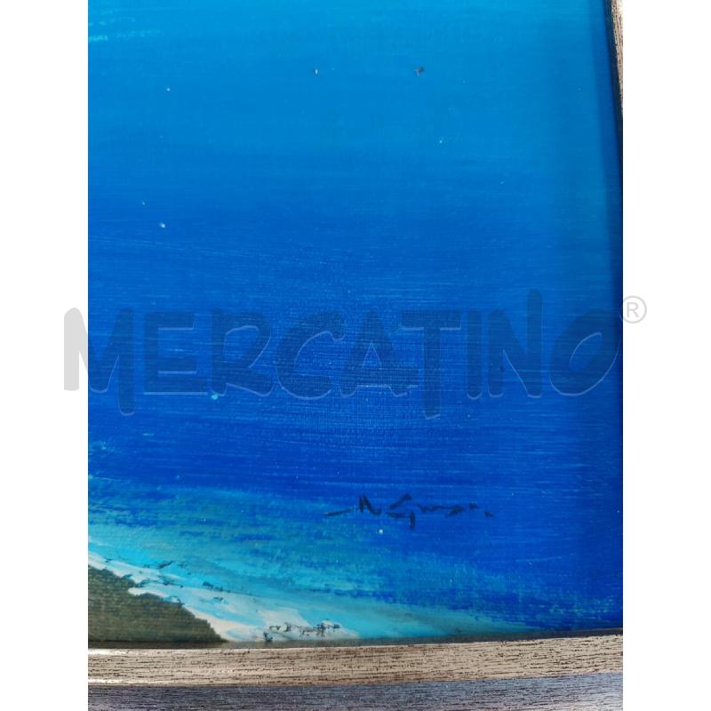 QUADRO OLIO SU MASONITE SANTORINI MIS 48X38 | Mercatino dell'Usato Leini' 2