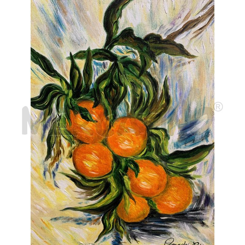 QUADRO OLIO SU TELA ARANCE 56X46 | Mercatino dell'Usato Leini' 2