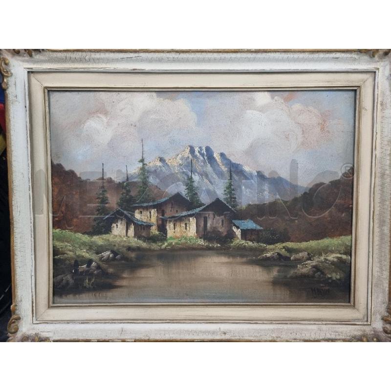 QUADRO OLIO SU TELA BAITE 84X68 | Mercatino dell'Usato Leini' 1