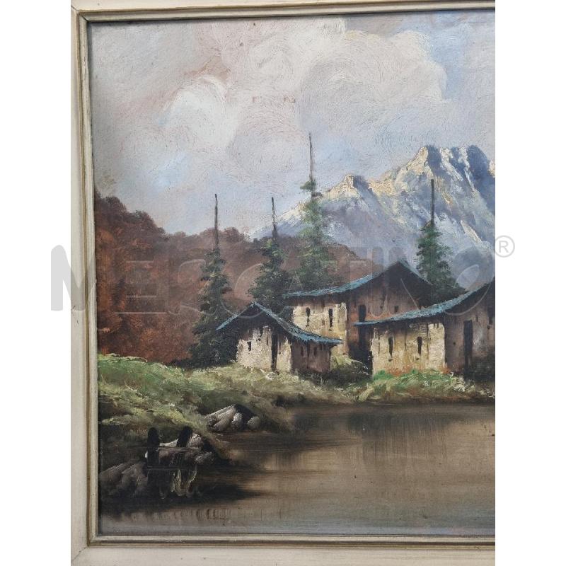 QUADRO OLIO SU TELA BAITE 84X68 | Mercatino dell'Usato Leini' 2