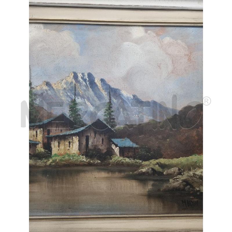 QUADRO OLIO SU TELA BAITE 84X68 | Mercatino dell'Usato Leini' 3