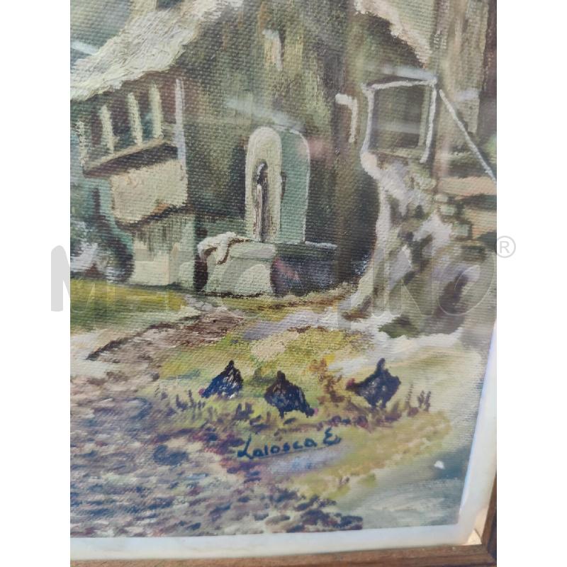 QUADRO OLIO SU TELA PAESAGGIO DI LOIASCA ENRICO  | Mercatino dell'Usato Leini' 2