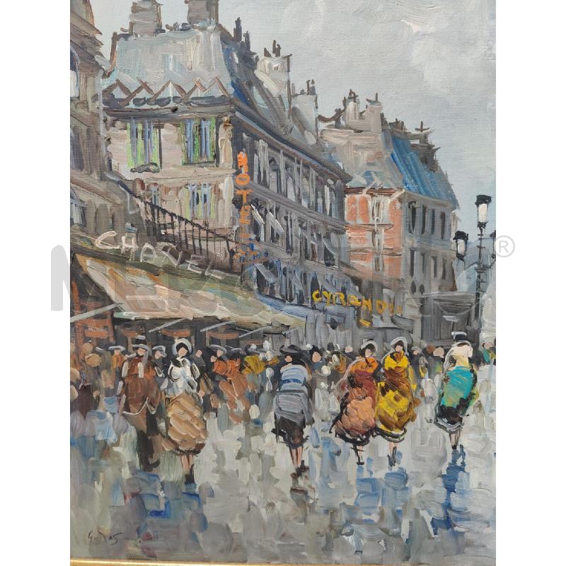 QUADRO OLIO SU TELA PARIGI 69X90 | Mercatino dell'Usato Leini' 2