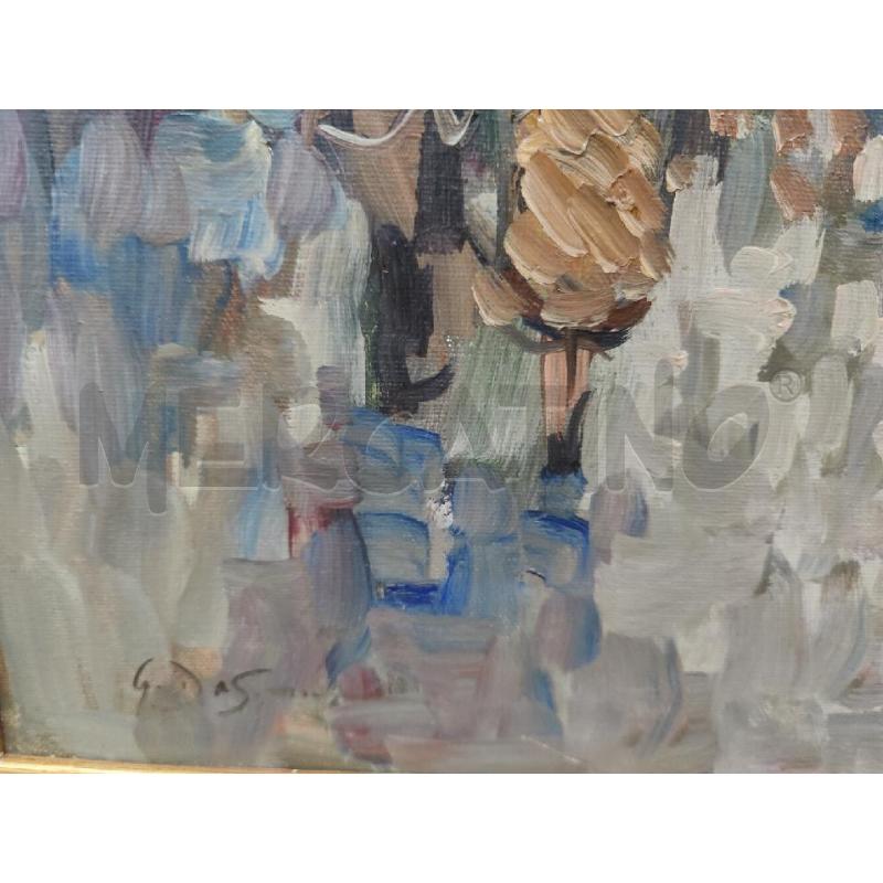 QUADRO OLIO SU TELA PARIGI 69X90 | Mercatino dell'Usato Leini' 4