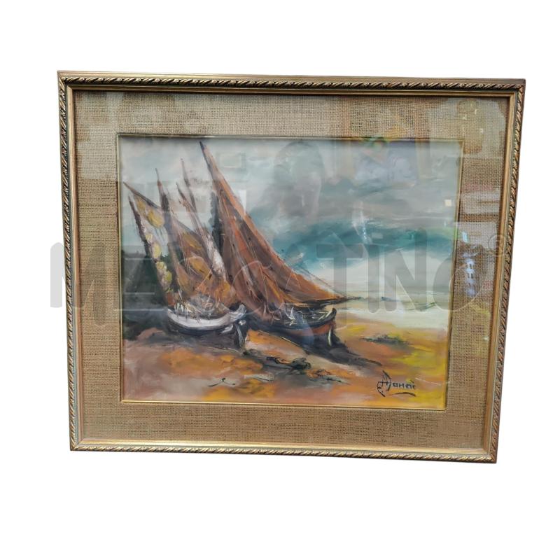 QUADRO OLIO SU TELA PITTORE MANAO  MIS 57X67 | Mercatino dell'Usato Leini' 1