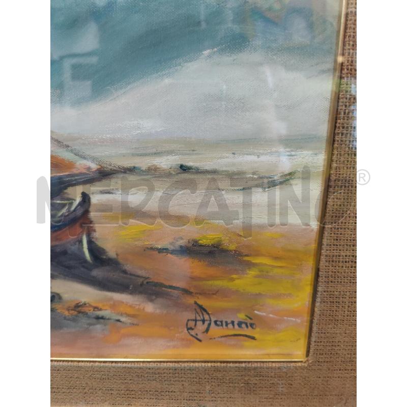QUADRO OLIO SU TELA PITTORE MANAO  MIS 57X67 | Mercatino dell'Usato Leini' 2
