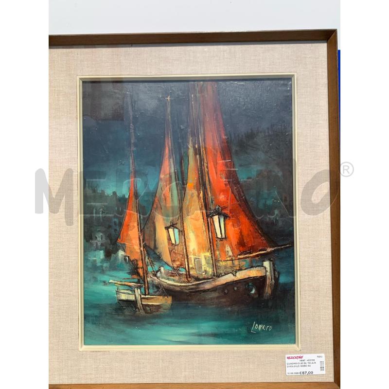 QUADRO OLIO SU TELA ROMOLO LO MORO 54X64  | Mercatino dell'Usato Leini' 1