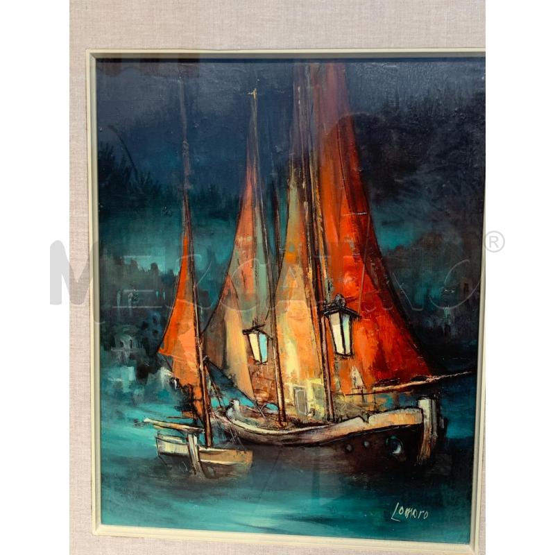 QUADRO OLIO SU TELA ROMOLO LO MORO 54X64  | Mercatino dell'Usato Leini' 2