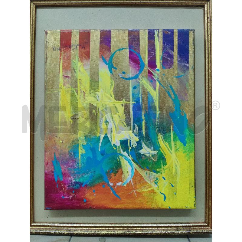 QUADRO OLIO SU TELE MARTIS I PENSIERI  33X42 | Mercatino dell'Usato Leini' 1