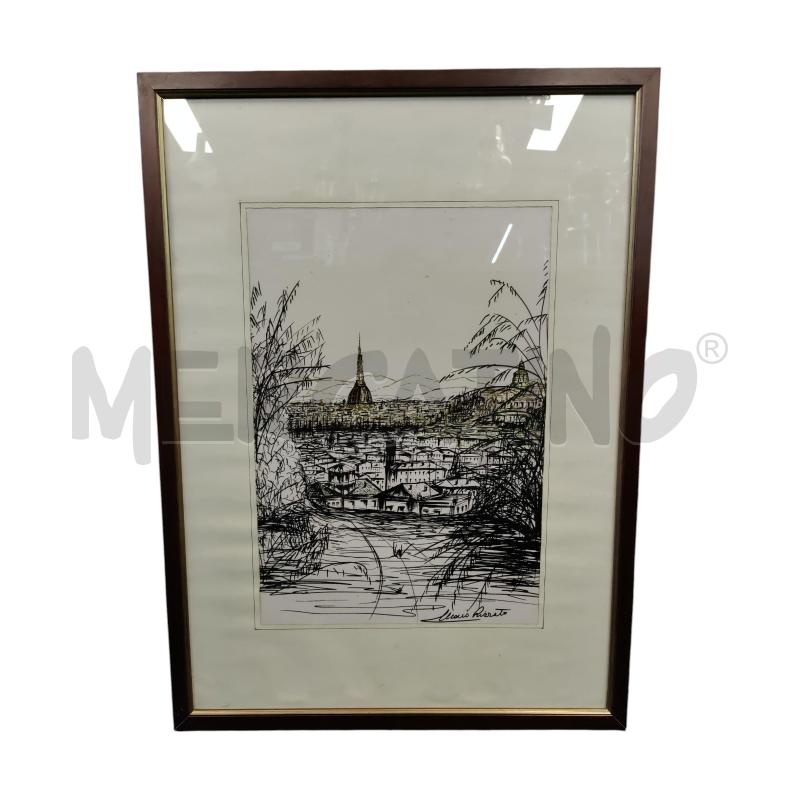 QUADRO SCORCI DI TORINO MARIO RIZZATO  | Mercatino dell'Usato Leini' 1