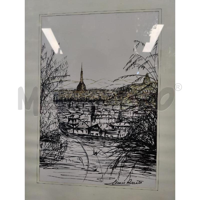 QUADRO SCORCI DI TORINO MARIO RIZZATO  | Mercatino dell'Usato Leini' 2