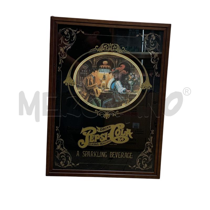 QUADRO SPECCHIO PEPSI COLA ANNI 70 MIS 44X60 | Mercatino dell'Usato Leini' 1