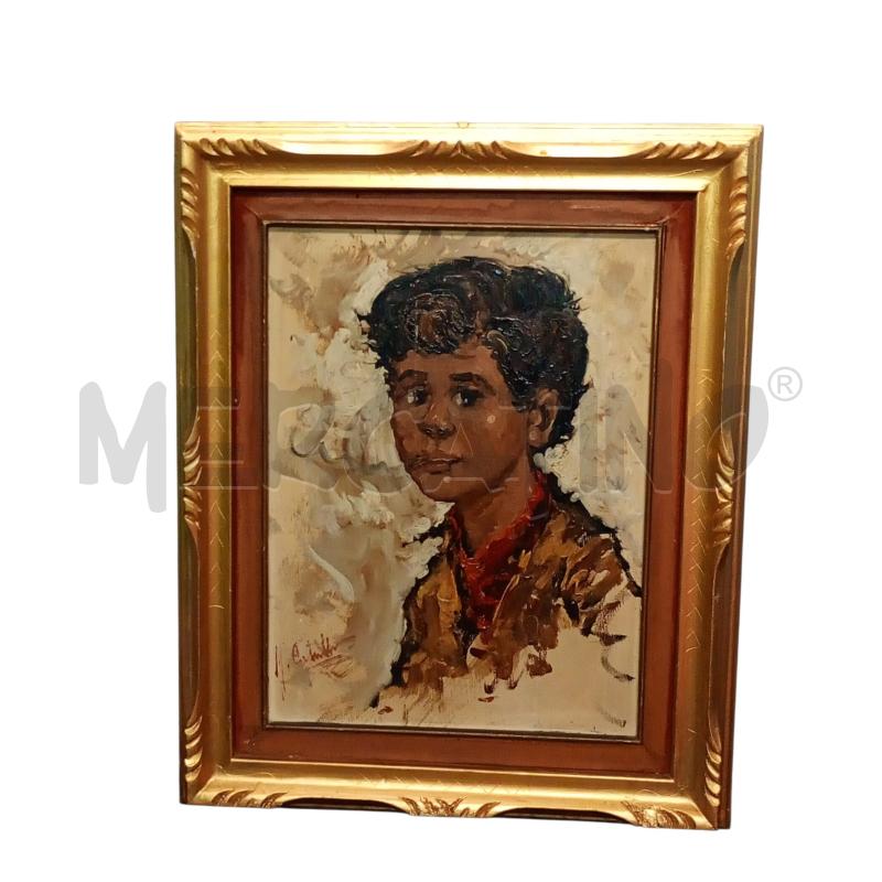 QUADRO VECCHIO OLIO SU TELA  MIS 54 X 44 | Mercatino dell'Usato Leini' 1