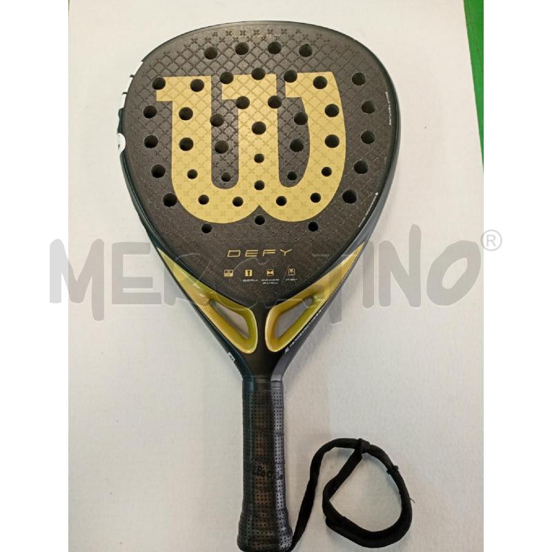 RACCHETTA PADEL WILSON DEFY 365 G ORO E NERA  | Mercatino dell'Usato Leini' 1