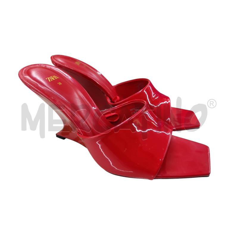 SABOT DONNA ZARA ROSSO  | Mercatino dell'Usato Leini' 1