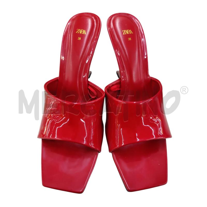SABOT DONNA ZARA ROSSO  | Mercatino dell'Usato Leini' 2