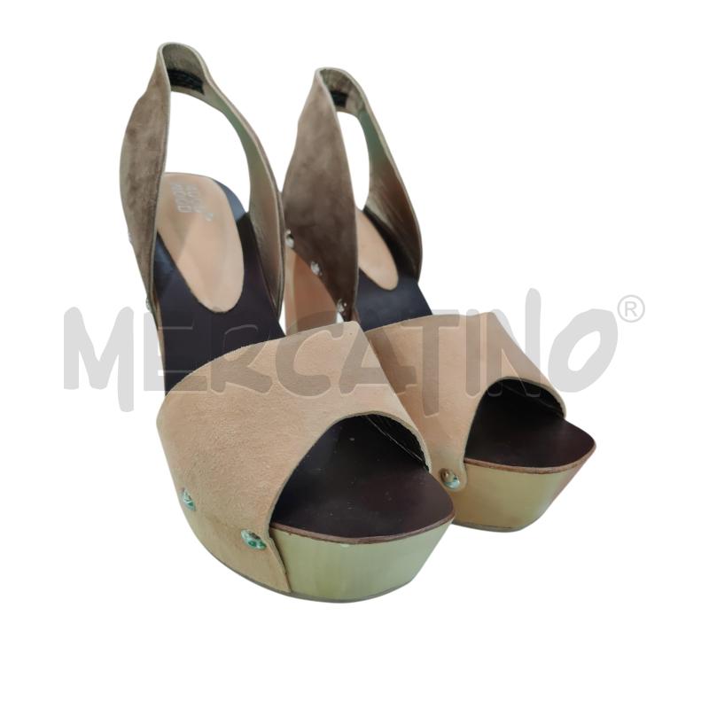SANDALI CON ZEPPA MOOD WOOD  | Mercatino dell'Usato Leini' 2