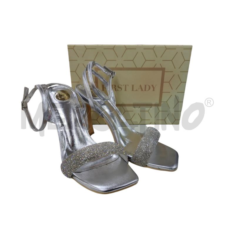 SANDALI DONNA ARGENTO FIRST LADY | Mercatino dell'Usato Leini' 1