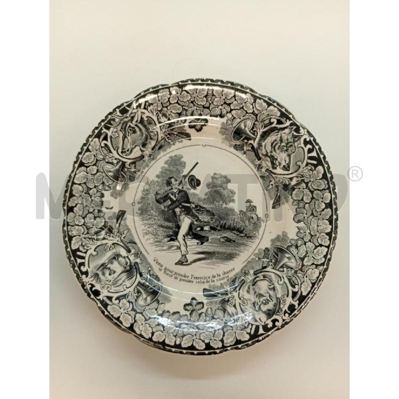 SARREGUEMINES PIATTO DECORATIVO ANTICO  | Mercatino dell'Usato Leini' 1