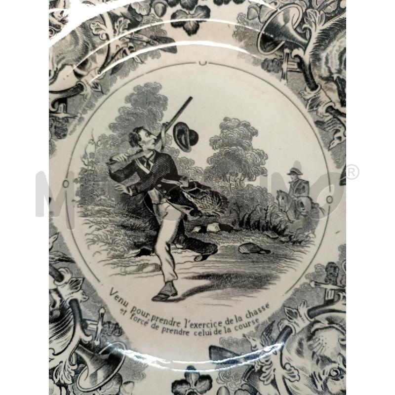 SARREGUEMINES PIATTO DECORATIVO ANTICO  | Mercatino dell'Usato Leini' 2